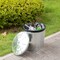 Gardenised Round Galvanized Steel, Trash Can with Lid - Durable Metal Bucket for Backyard, Lawn, Garden and Yard Use - Weather-Resistant Garbage Can for Indoor and Outdoor